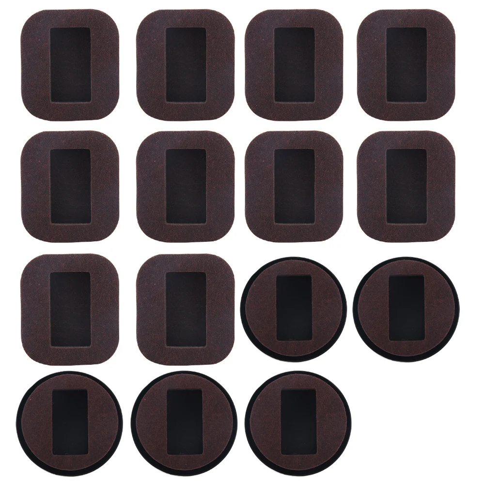 

15pcs Stopper Anti Slip Furniture Pads Hardwood Floor Ceramic Tile Accessories Prevents Scratches Felt Caster Cup Reusable Chair