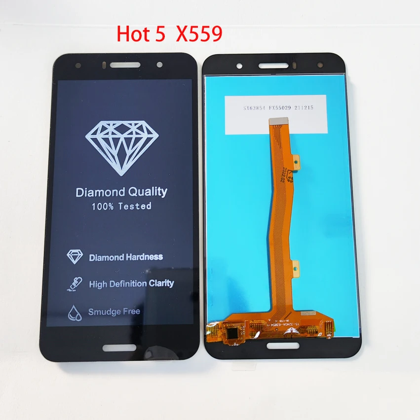 ЖК-дисплей 5,5 дюйма для Infinix Hot 5 X559 X559C X559F, сменный сенсорный экран в сборе, 1 шт.