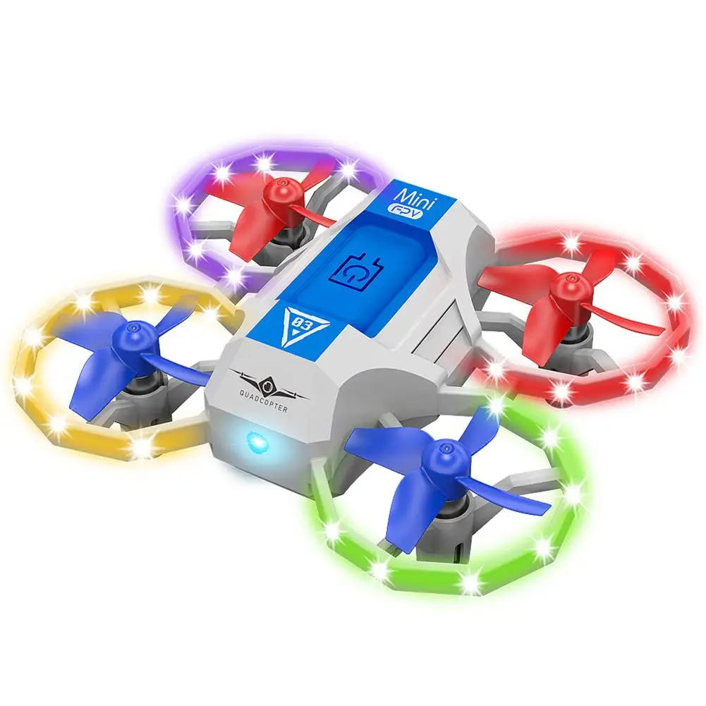 Kfplan Kf601 Mini Voice Control Lighting Mode Altitude Hold Hovering Kids Toys Gift 2.4g Led Rc Drone Quadcopter Rtf