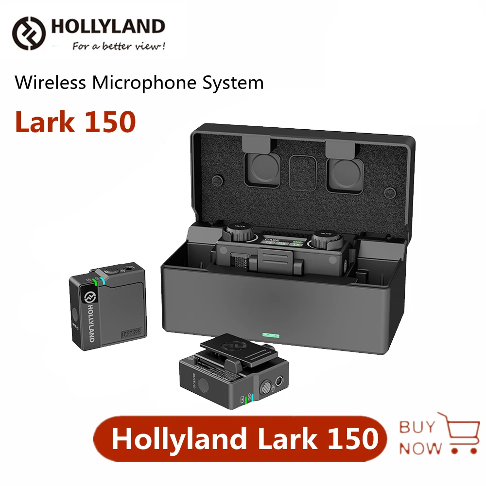 

Беспроводной петличный микрофон Hollyland LARK 150, профессиональный мини-микрофон для интервью, зарядный бокс для DSLR-камер, смартфонов