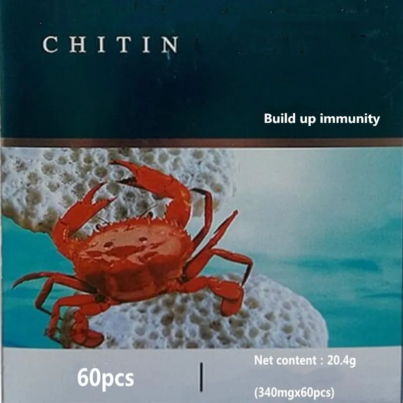 

1 бутылка/2bottles chitin богата натуральными аминополисахаридами, которые улучшают пищеварение и поглощение, 1 бутылка = 60p