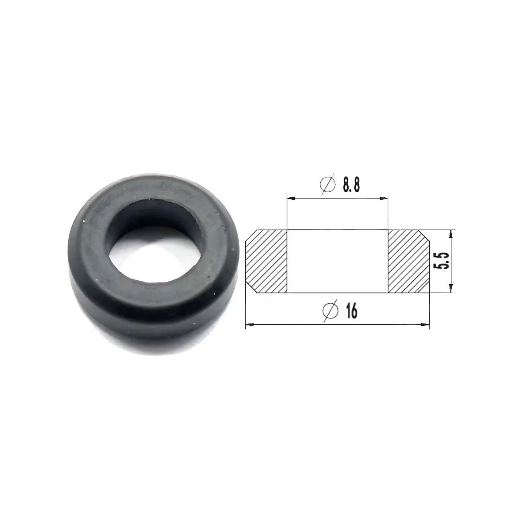 

50 шт. нижние резиновые уплотнения oring 23291-23010 23291-41010 16*8,8*5,5 мм для Toyota Mazda Mitsubishi, запасные части для форсунок