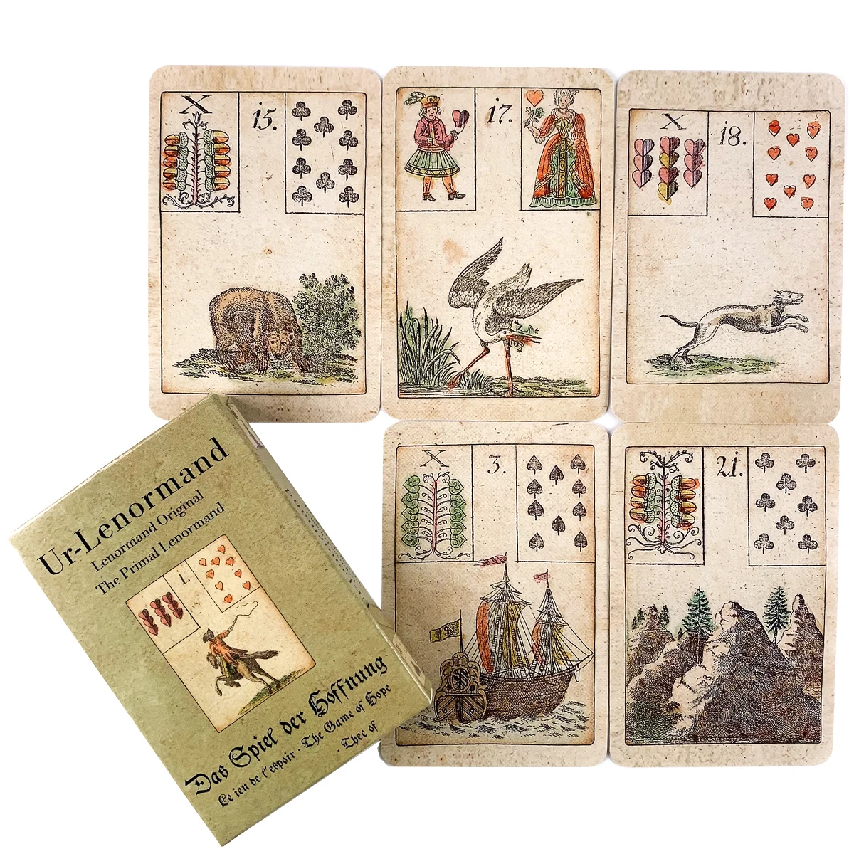 

Ur Lenormand Original Primal Lenormand Oracle Card Board Game High Quality Special Style Divination Cards Vintage Color Cards