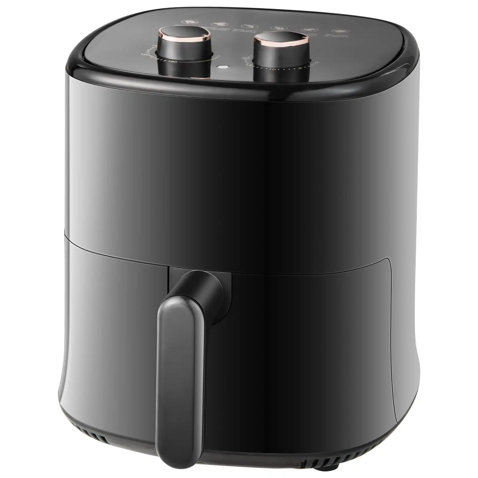 

Фритюрница, электрическая аэрофритюрница для духовки емкостью 4,5 кварт, Черная