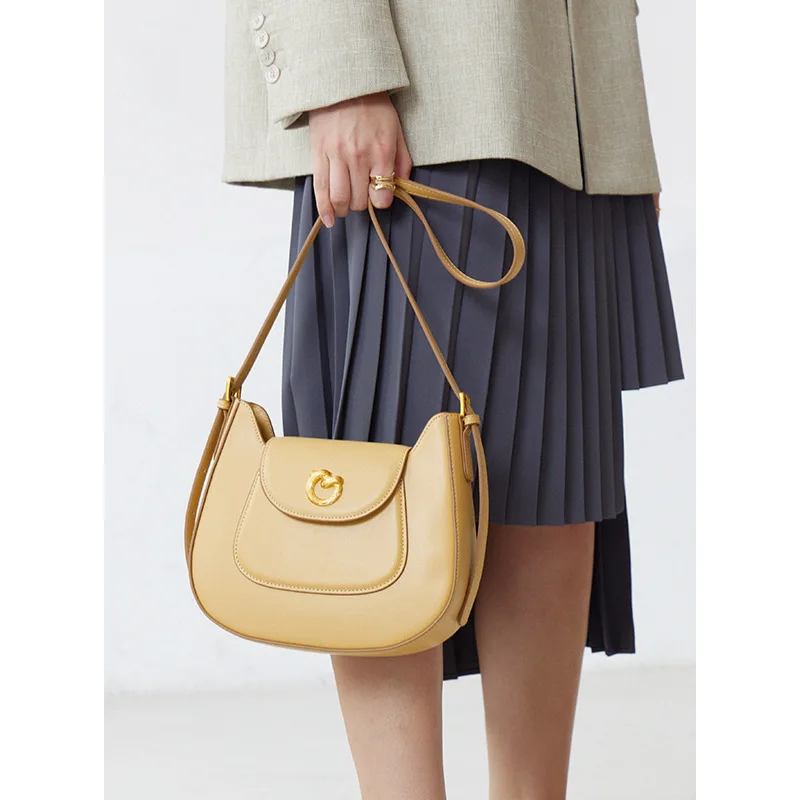 Women's Bag for Women Fashion Designer Luxury Bag 2023 New Handbags Women Premium Cowhide Ladies Elegant Shopping Shoulder Bag