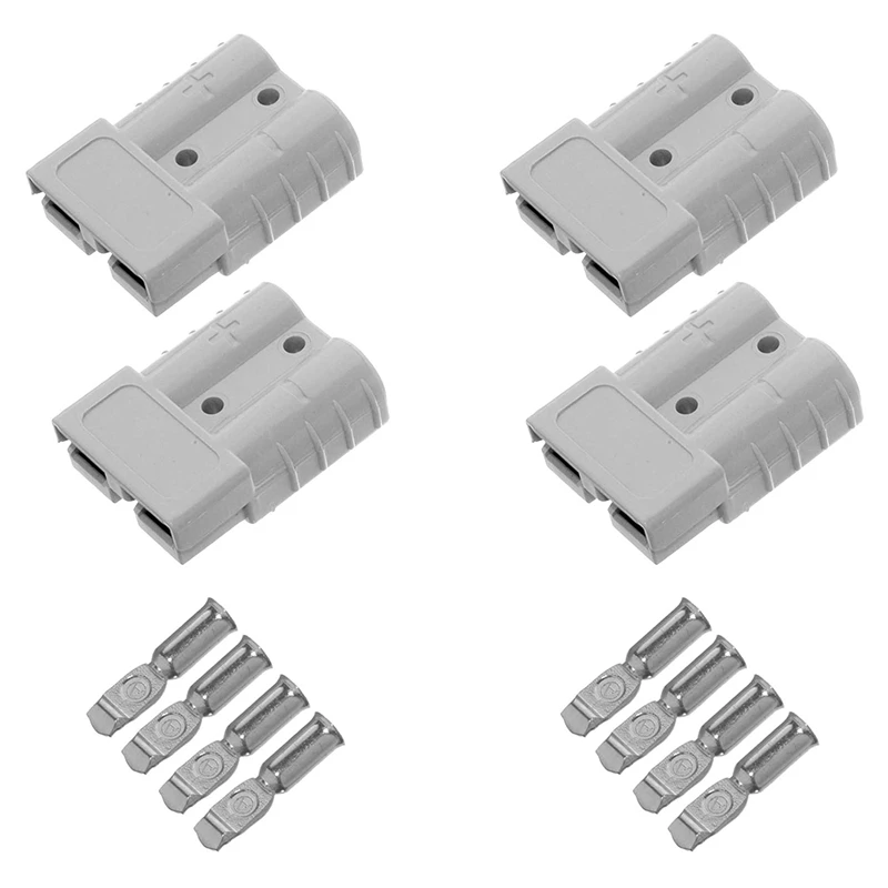 

4 Pieces Of Quick Connect Plug 175A 600V Battery Quick Connector Power Plug Winch Connection Grey For Maximum 1AWG Wire