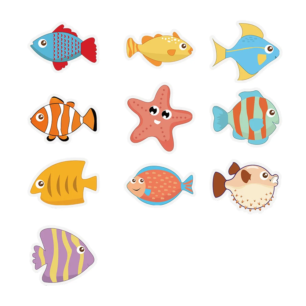 

10 Pcs Cartoon Stickers Adults Bathtub Bathroom Non-slip Decorative Pvc Anti-skid Decals Child