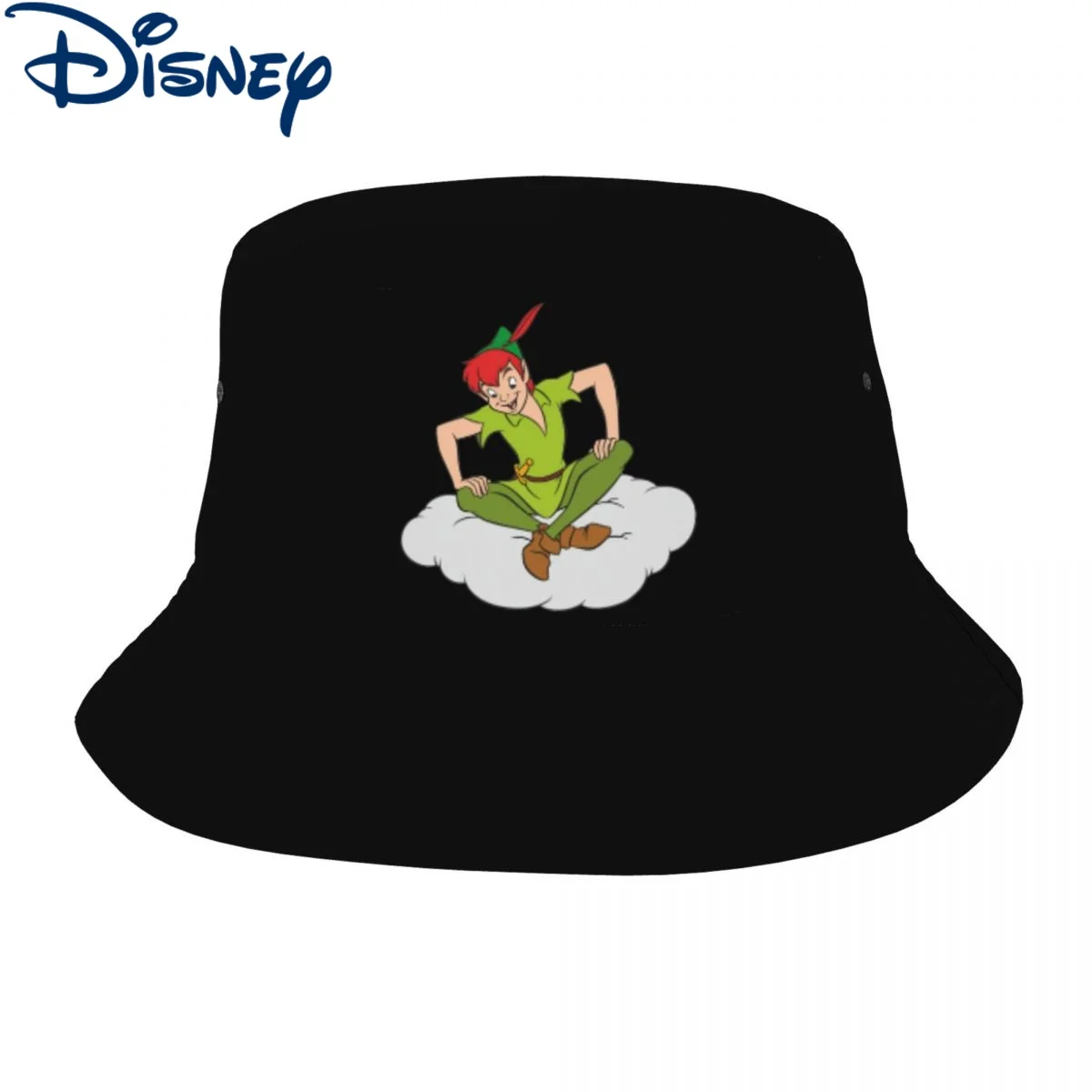 

Women Bucket Hat Peter Pan Cartoon Vocation Getaway Headwear Foldable Hiking Fishing Fisherman Caps Disney Bob Hat Gift