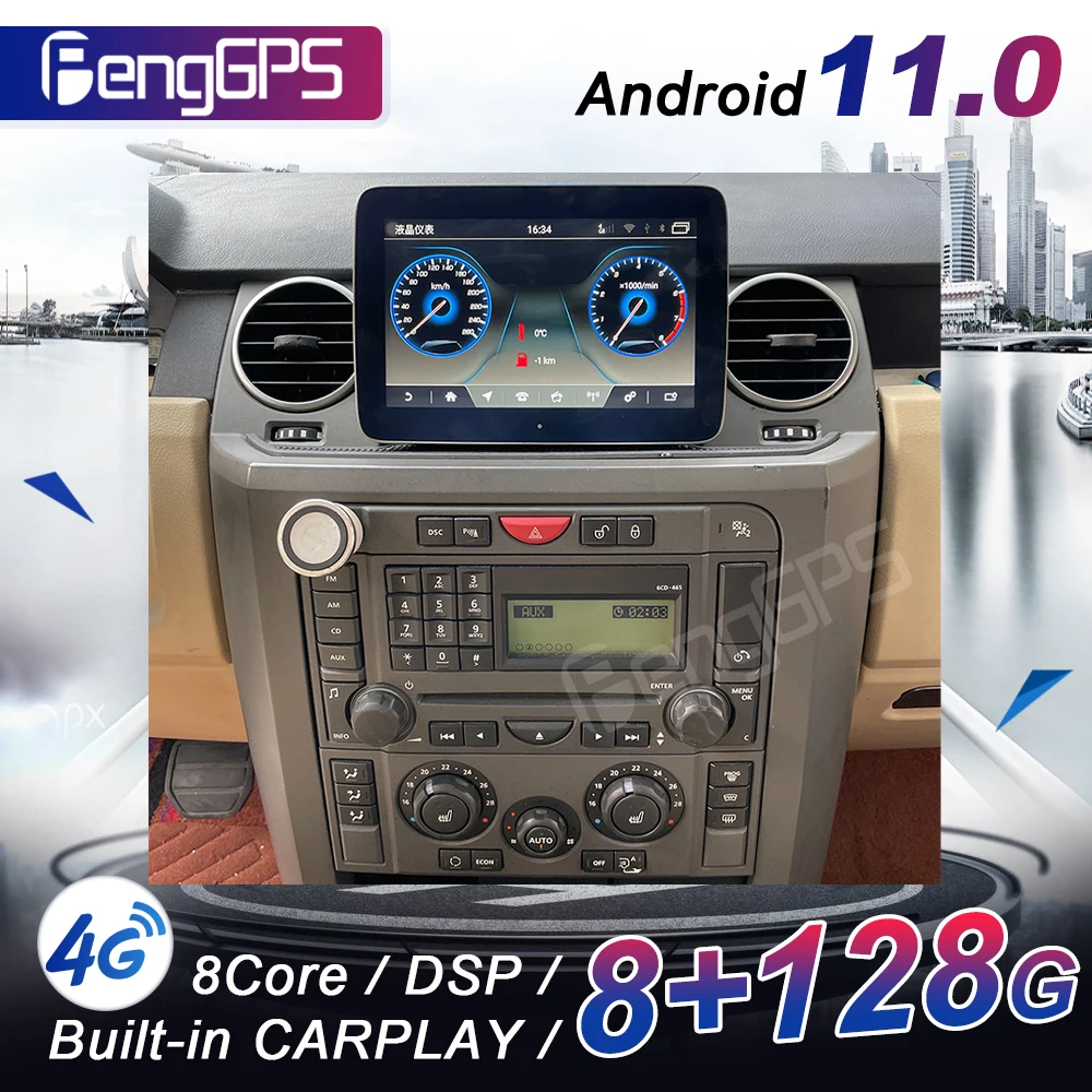 

Android 11 Car Radio DVD Player For Land Rover Discovery 3 2004 - 2010 Car Multimedia Video Stereo GPS Navigation 2Din Head