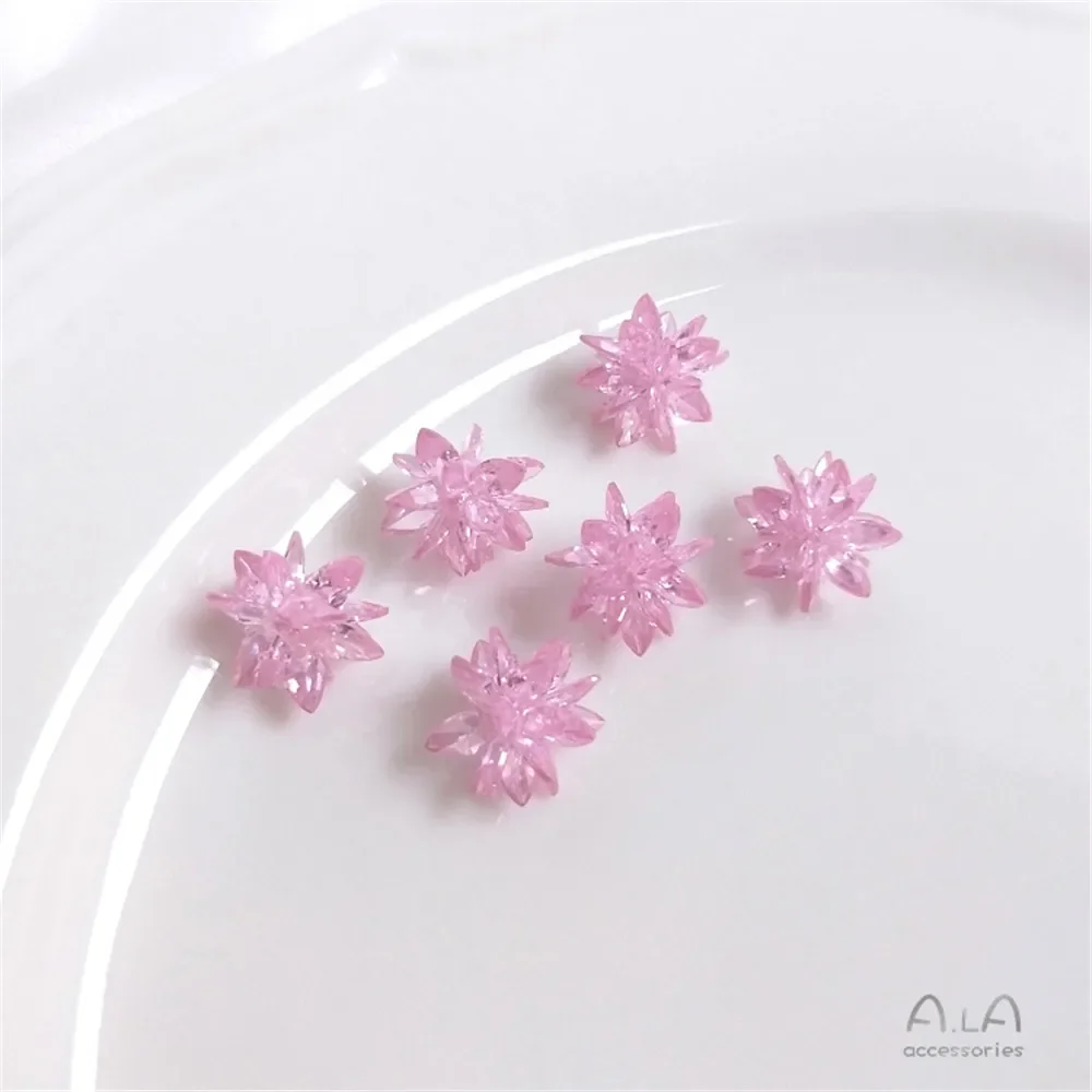 Аксессуары сделай сам тканые серьги-гвоздики с цирконом ледяной шар хрустальный