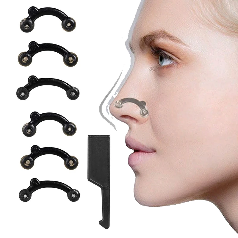 

6 шт., корректирующие массажные клипсы для носа