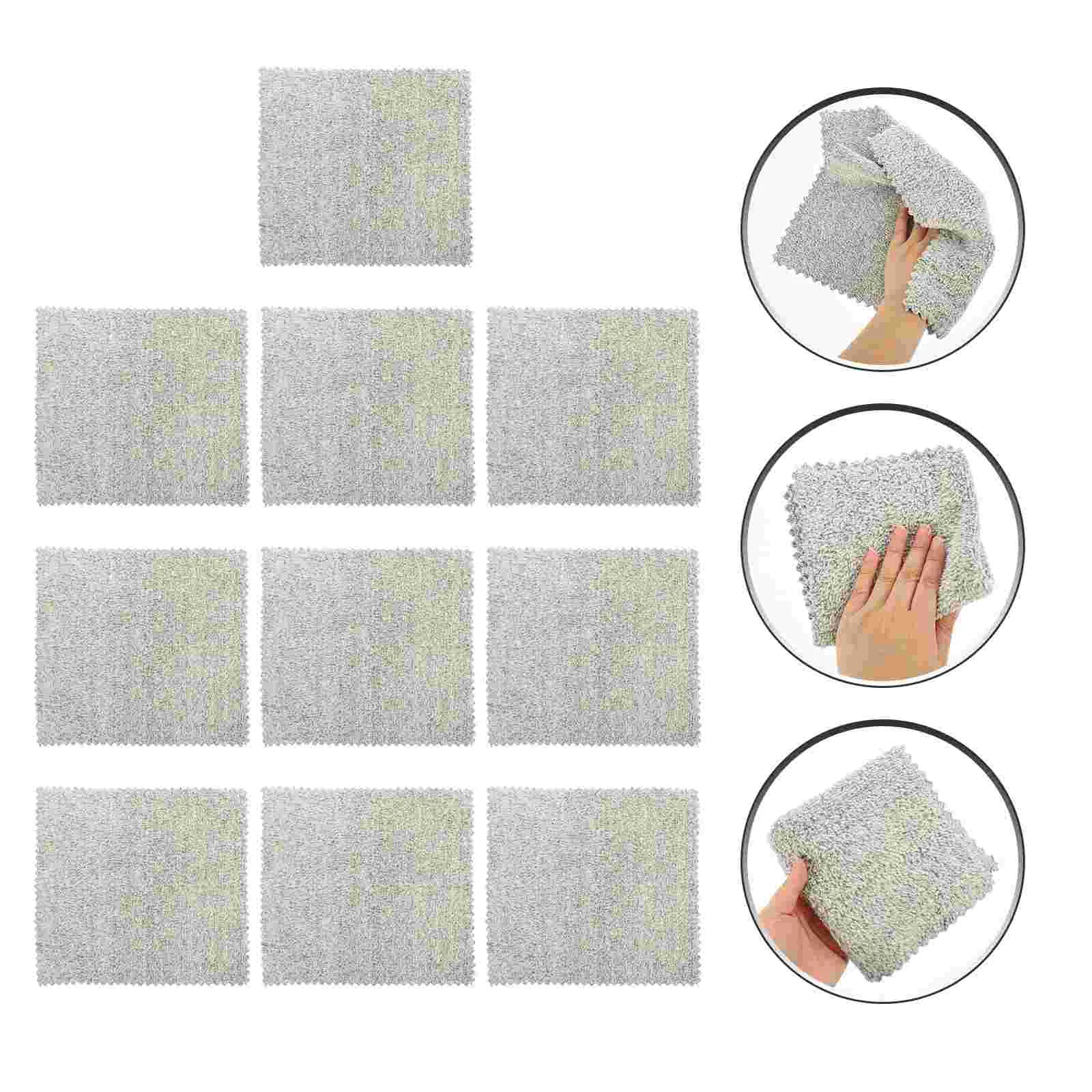 

Dish Cleaning Kitchen Towels Cloth Microfiber Cloths Towel Rag Rags Drying Polishing Dishwashing Absorbent Glass Plate Pad