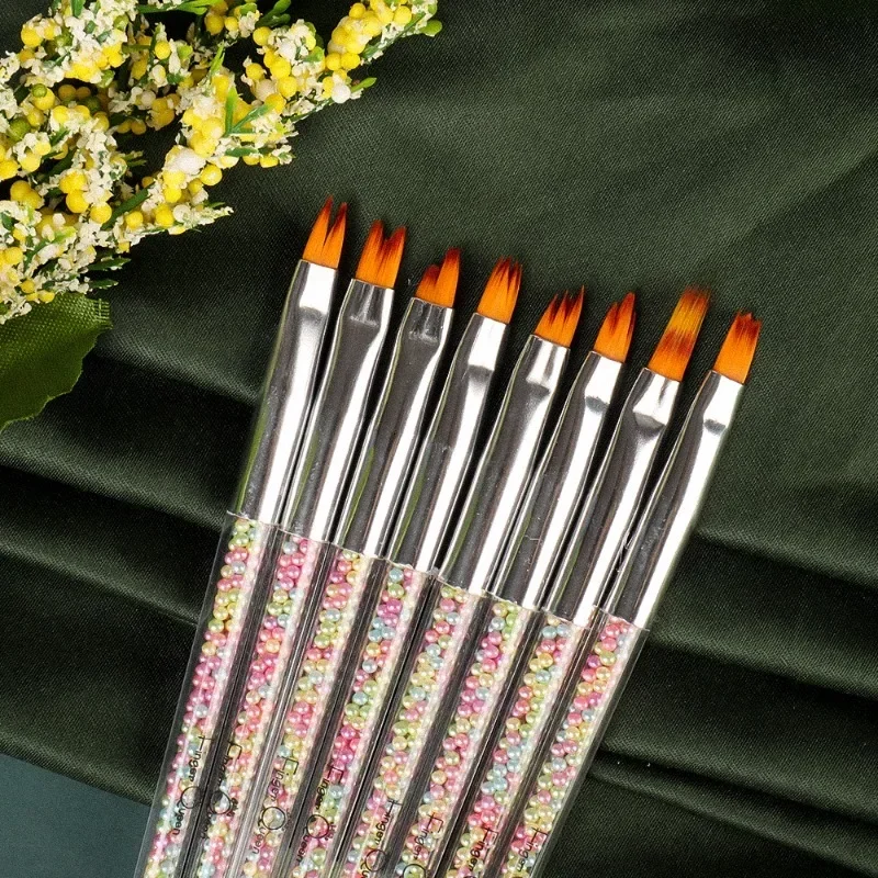 

3/7pcs Nail Pen Brush 7 Different Sizes Nail Glue Phototherapy Pen Suitable for Professional Salon or Home Use Gel Nail Brush