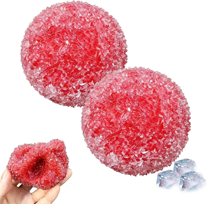 Фото Мягкие сжимаемые антистресс-шарики Crunchy Squishy: восковые, формуемые, с эффектом ледяной кожи, сенсорные игрушки-фиджеты для снятия стресса и расслабления №1