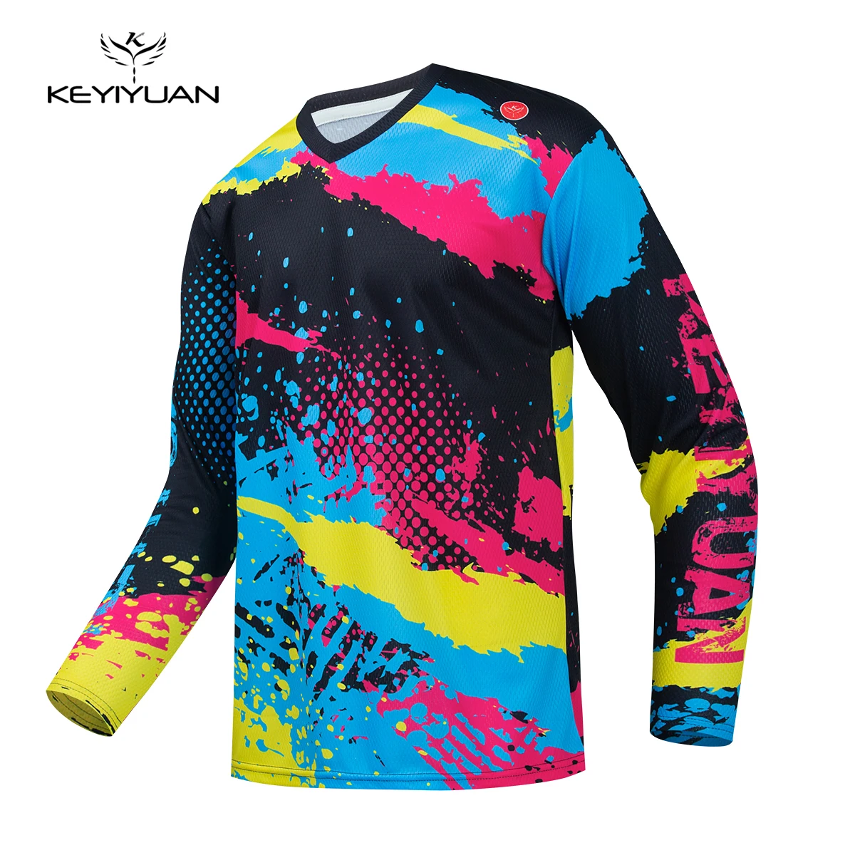 

KEYIYUAN Riding Bicycle Long Sleeve Mtb Downhill Jersey Camisa Motocross Radtrikot Herren Maillot Manga Larga Ciclismo Hombre