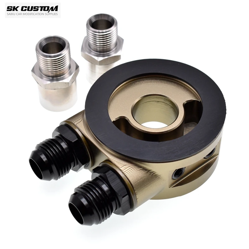 

Адаптер радиатора масла Автомобильный Алюминиевый Универсальный Масляный фильтр для модификации автомобиля масляное охлаждение двигателя для масляного радиатора комплект пластин AN10 AN8