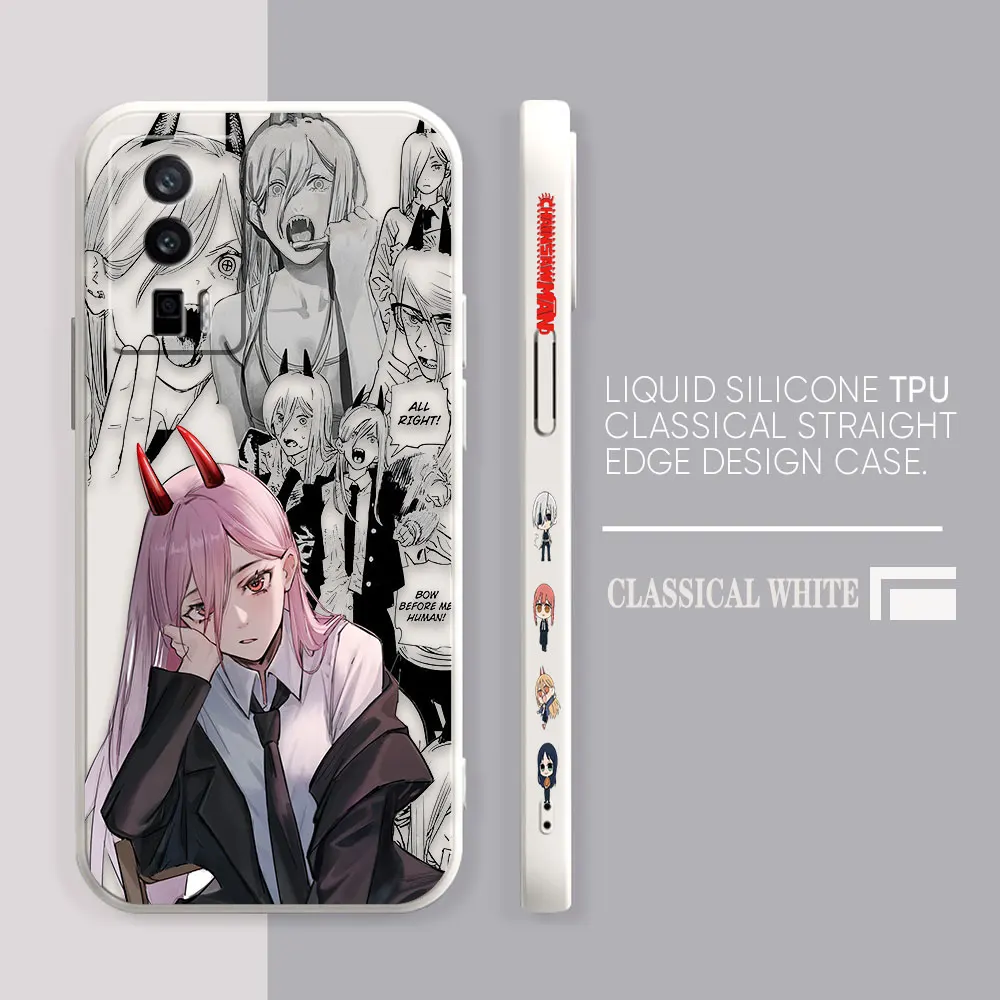 Case For Redmi K60E K60 K50 K40S K40 K30 K20 12C 10C 9A 9 8 10X 10A Pro 4G 5G Gaming Case Fundas Cqoues Shell Chainsaw Man POWER