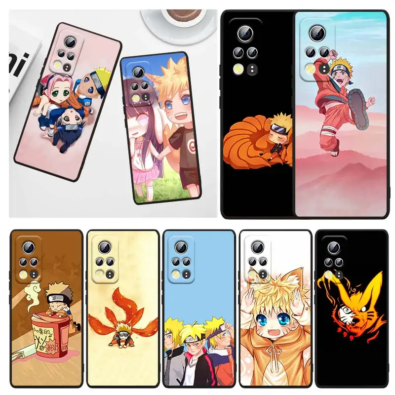 

Cartoon Japanese Naruto For Honor 60 50 30 30i 30S V30 X30i X20 10X X10 Play 5T Pro Plus Lite SE 5G Black Phone Case Capa
