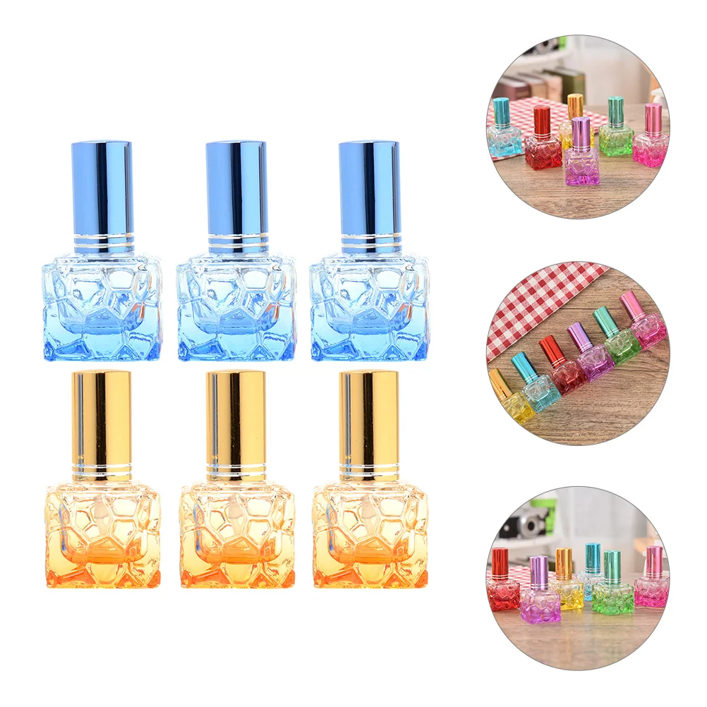 

6pcs Exquisite Vintage Elegant Perfume Containers Aromatherapy Bottles Fragrance Bottles Perfume Holders