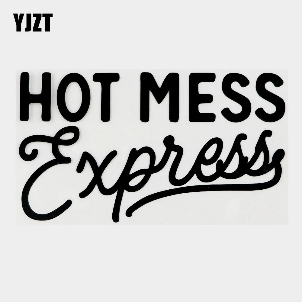 Интересная виниловая наклейка YJZT, 13,8 см × 7,7 см, Черная/серебристая, 10B-0050 Интересная виниловая наклейка YJZT, 13,8 см × 7,7 см, Черная/серебристая, 10B-0050