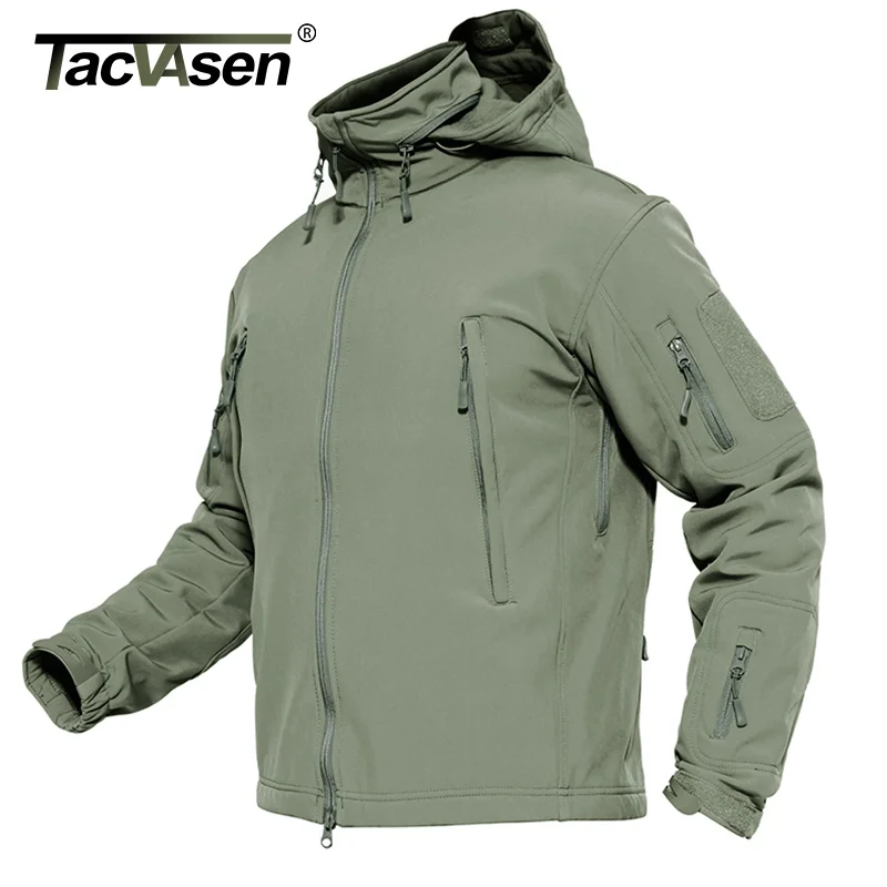 

Winter Soft shell Water Resistant Fleece Lined Jackets Mens Hiking Tactical Waterproof Jacket Coat Clothing Windbreaker