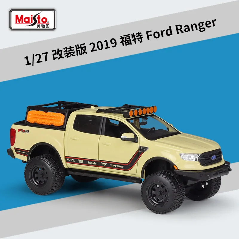 

Maisto1:24 modified 2019 Ford Range pickup off-road vehicle simulation alloy car model