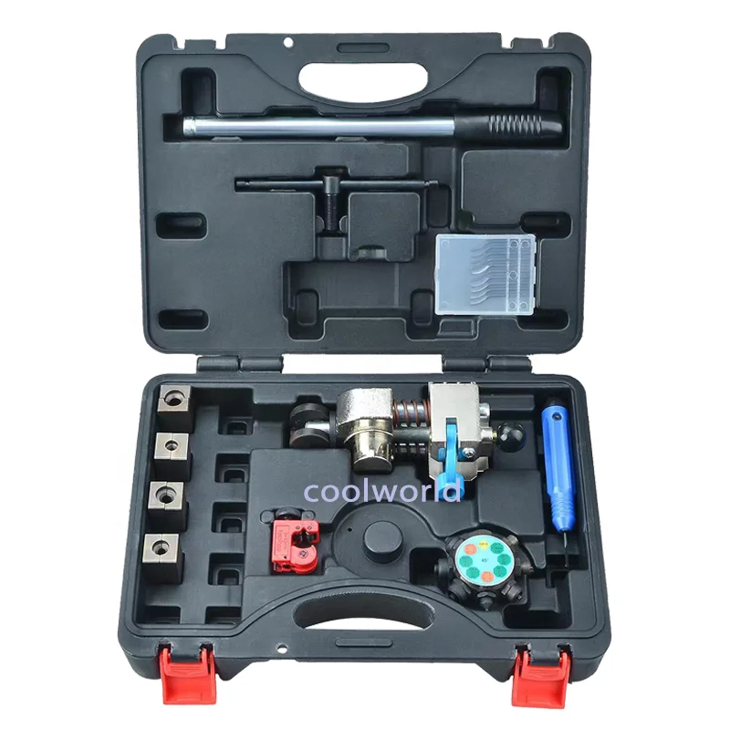 

Professional Turret Brake Flaring Tool create double, single and bubble flares for 3/16, 1/4, 5/16, 3/8 tubing