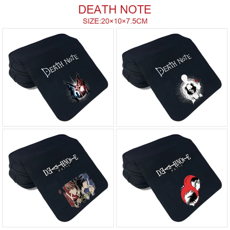 

Косметичка для макияжа Death Note, портативная аниме-сумка для карандашей большой емкости, студенческие принадлежности, сумка для хранения