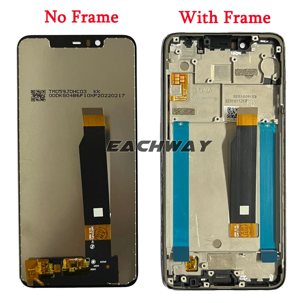 5 86 for nokia 5 1 plus lcd display touch screen digitizer assembly replacement phone screen for nokia x5 ta 1120 lcd display free global shipping