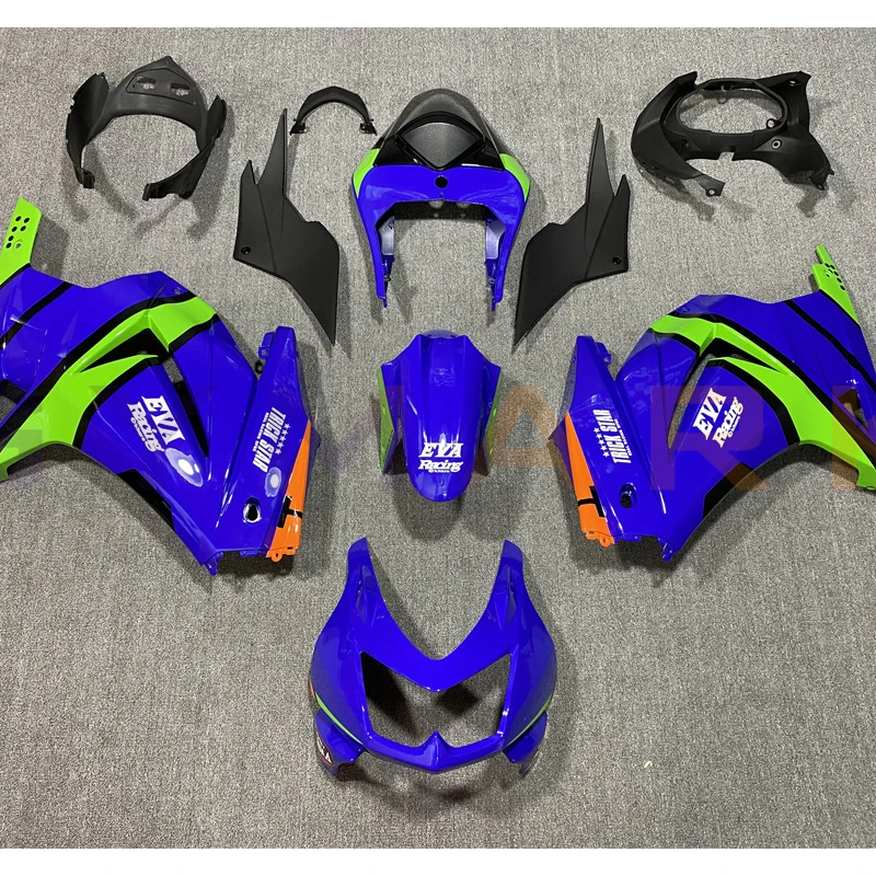 

for Kawasaki Ninja 250 EX250 ZX250R 2008 2009 2010 2011 2012 Motorcycle ABS Injection Body Blue Shell Protection Fairing Kit