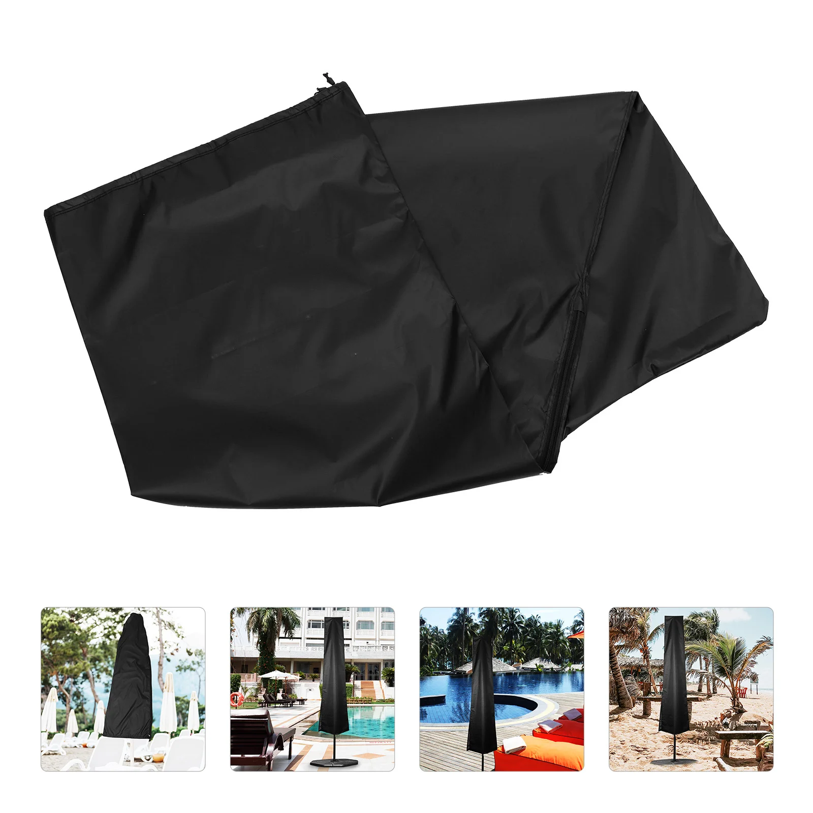 

Cover Umbrella Patio Parasol Covers Garden Furniture Outdoor Waterproof Canopy Lawn Umbrellas Sun Black Market Beach Pool