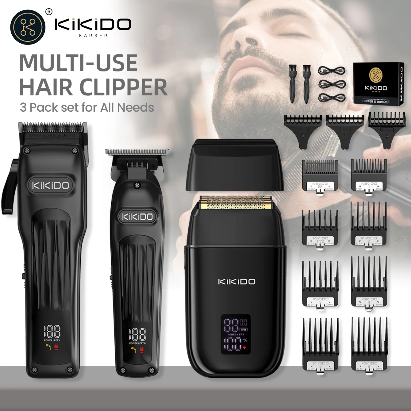 KIKIDO 3 шт. набор для стрижки волос профессиональный салон парикмахерская