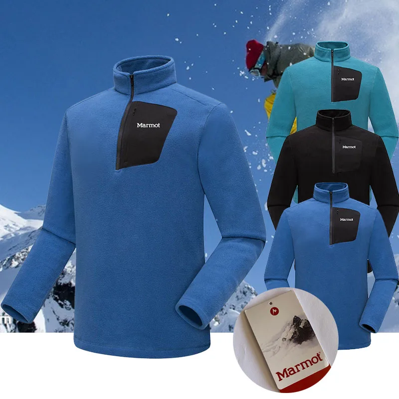 

2022 Fashion Autumn Marmot Thermal Fleece Tactical Jacket Outdoors Sports Coat Hiking Hunting Combat Camping Soft Shell