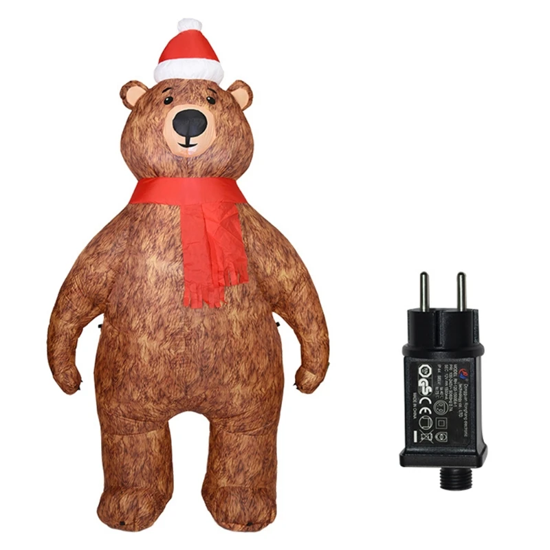 

2.1m Inflatable Bear Model LED Air Blower Outdoor Garden Toy Christmas Party Ornament Decoration