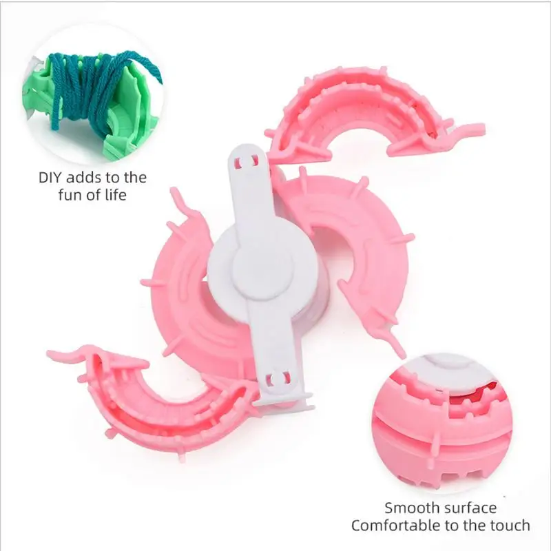 Pompom Maker Heart Shape Fluff Ball Плетение Инструмент для вязания крючком Pom 2 шт. Портативный