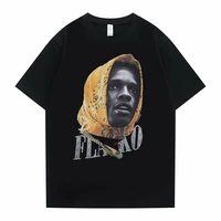 heavyweight rapper asap rocky portrait graphic print tshirt tops men women fashion harajuku brands t shirt mens hip hop t shirts