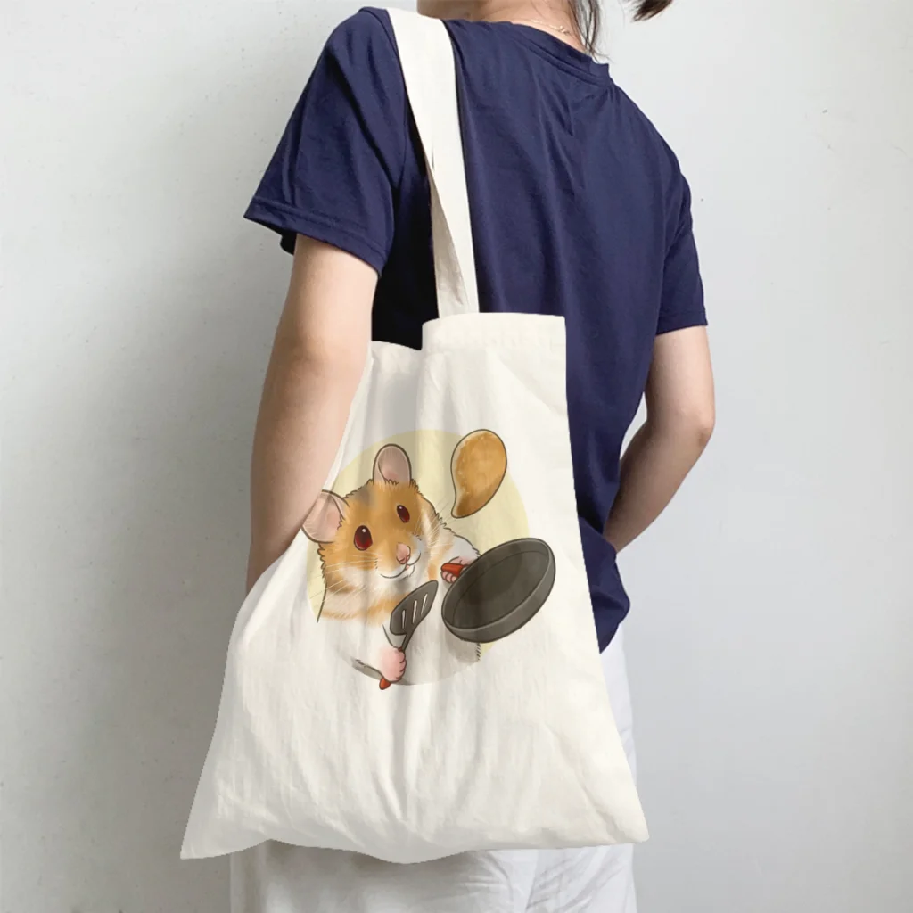

Flipping PancakeHandbag Kawaii Hamster Tiny Animal Shoulder Canvas Bags Unisex Storage Pocket Shopper HandBags Capacity Tote Bag
