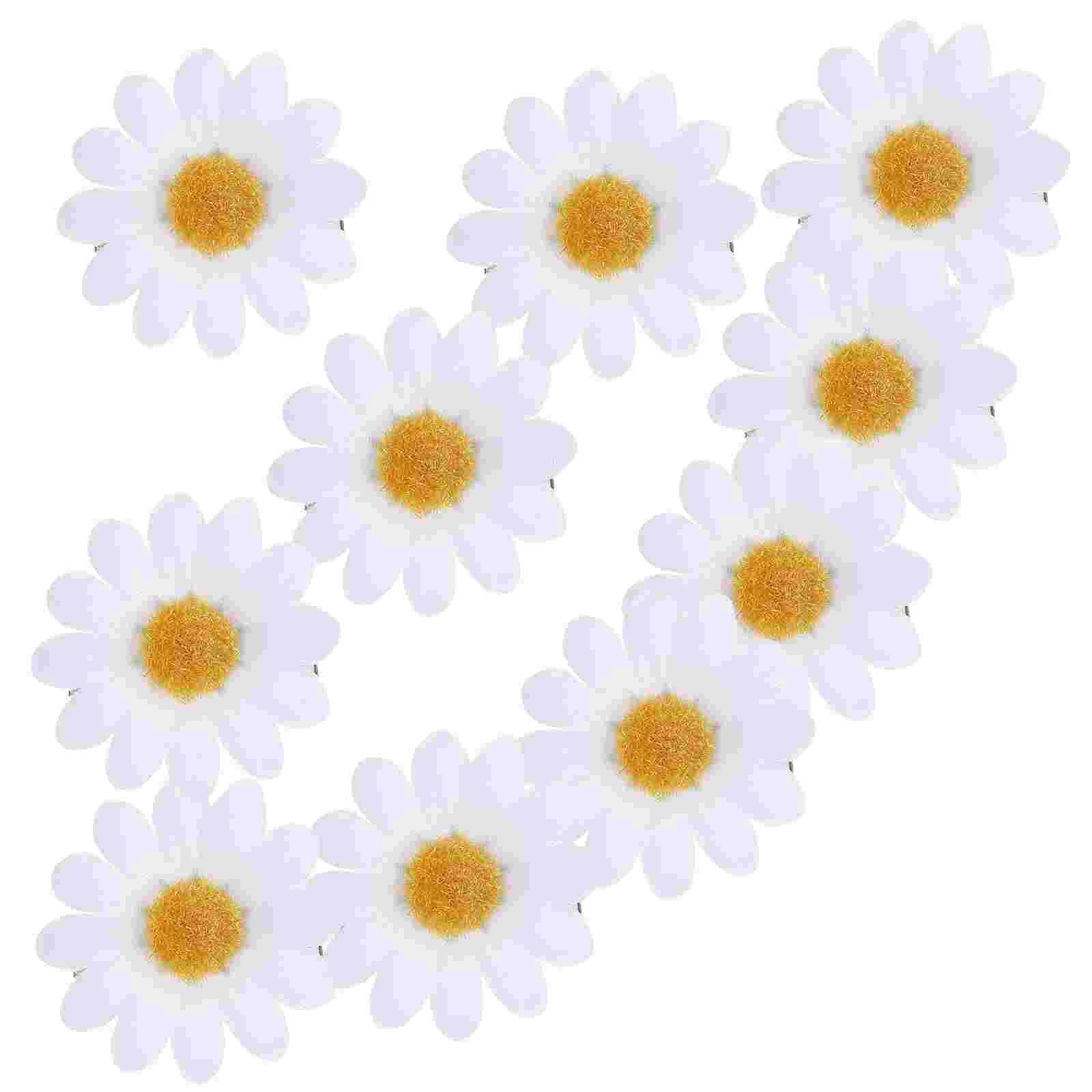 

Daisy Flower Hair Clips, 12pcs Sunflower Hair Alligator Clips Beach Wedding Flower Hair for