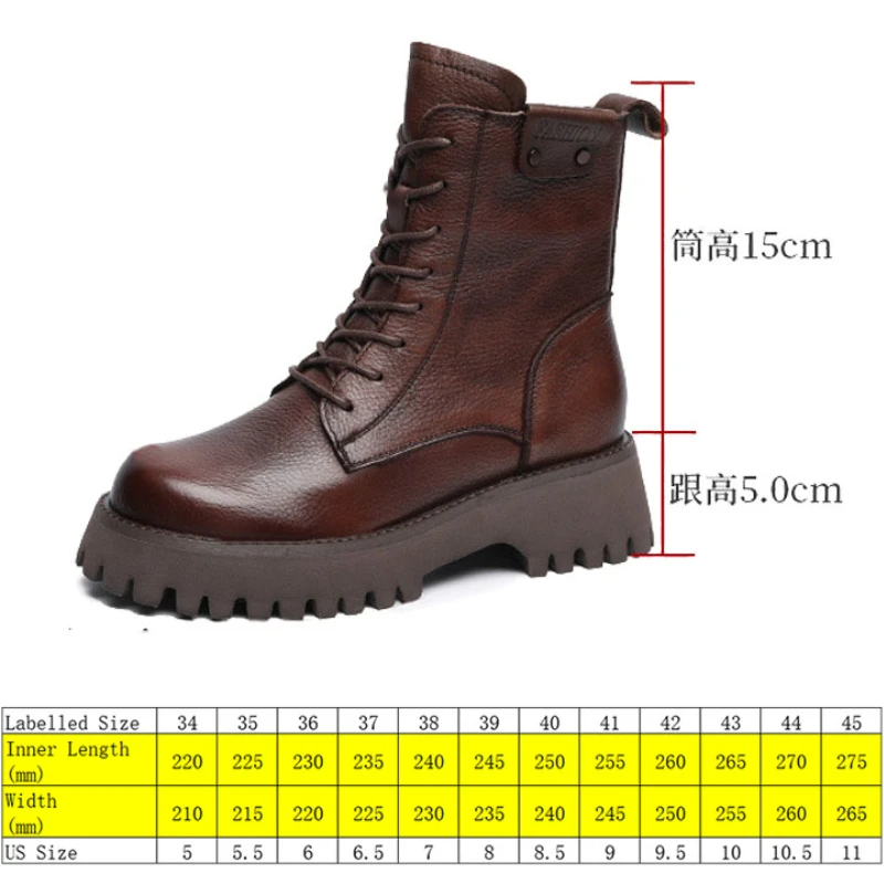 Мотоциклетные ботинки из натуральной кожи на танкетке 5 см 2022 |