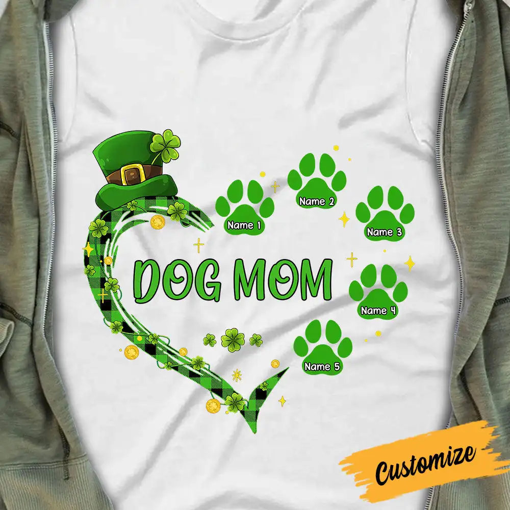 

Dog Patrick's Day Mom T Shirt