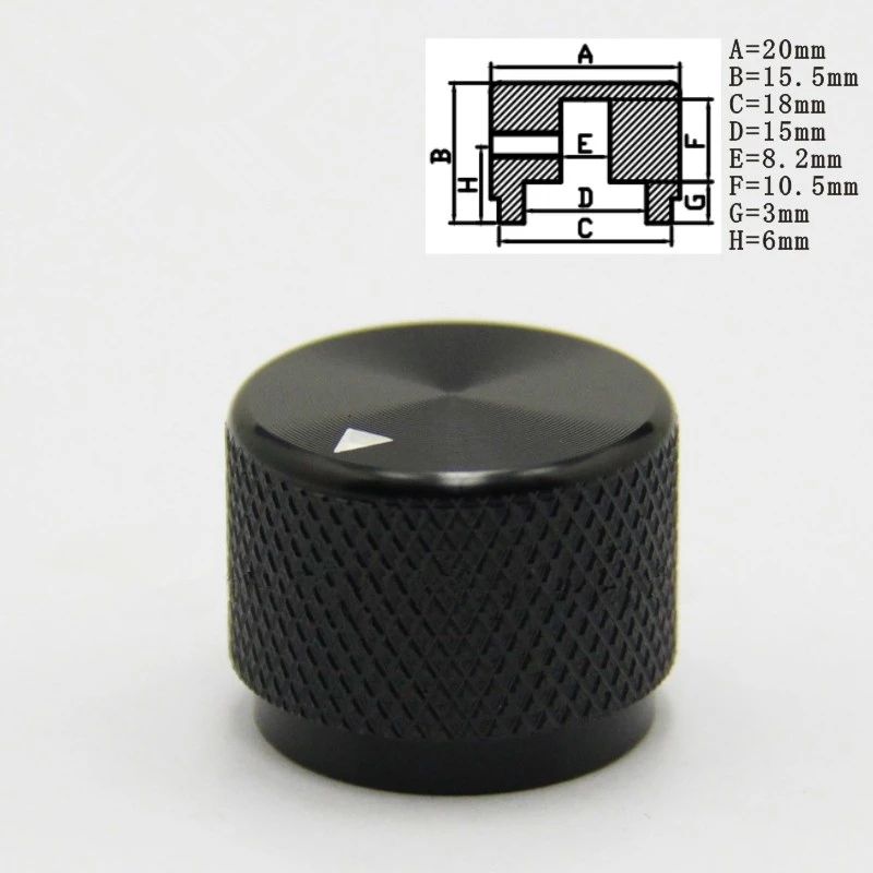 

Ручки регулировки из алюминия для потенциометров