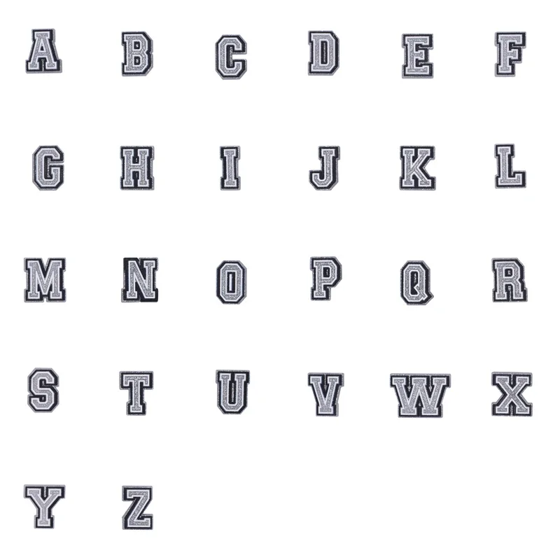 Подвески для обуви Crocs Аксессуары A B C Буква Обувь Очарование крокодилов
