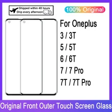 LCD Display Touch Panel Front Glass For Oneplus 3 3T 5 5T 6 6T 7 7T 7 Pro Touch Screen Digitizer Front Glass Replace