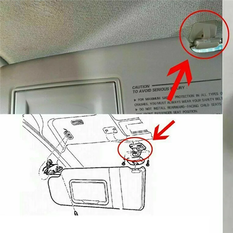 Зажим для солнцезащитного козырька Hyundai Getz I20 2002-2012 1 шт.