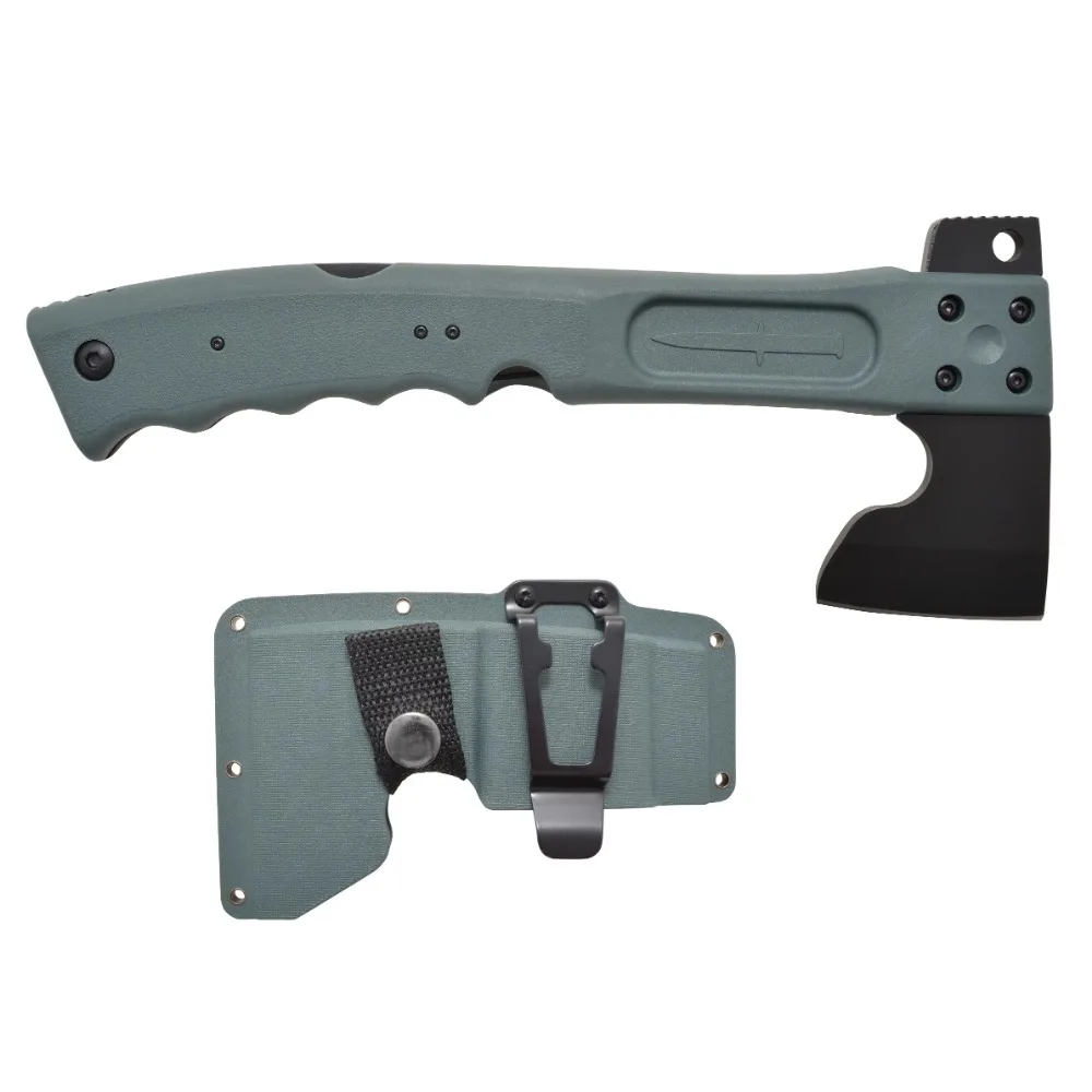 

Camillus Camtrax 3-in-1 Hatchet 7" Lock Back Saw and Hammer, 2.75" Blade with Sheath, Gray tools