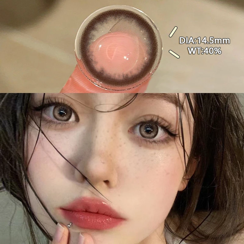 

YI TONG NIAN 14.2-14.5MM Diameter Large Eye Color Contact Lenses For Half A Year Daily Eye Care Natural Beauty Contact Lenses