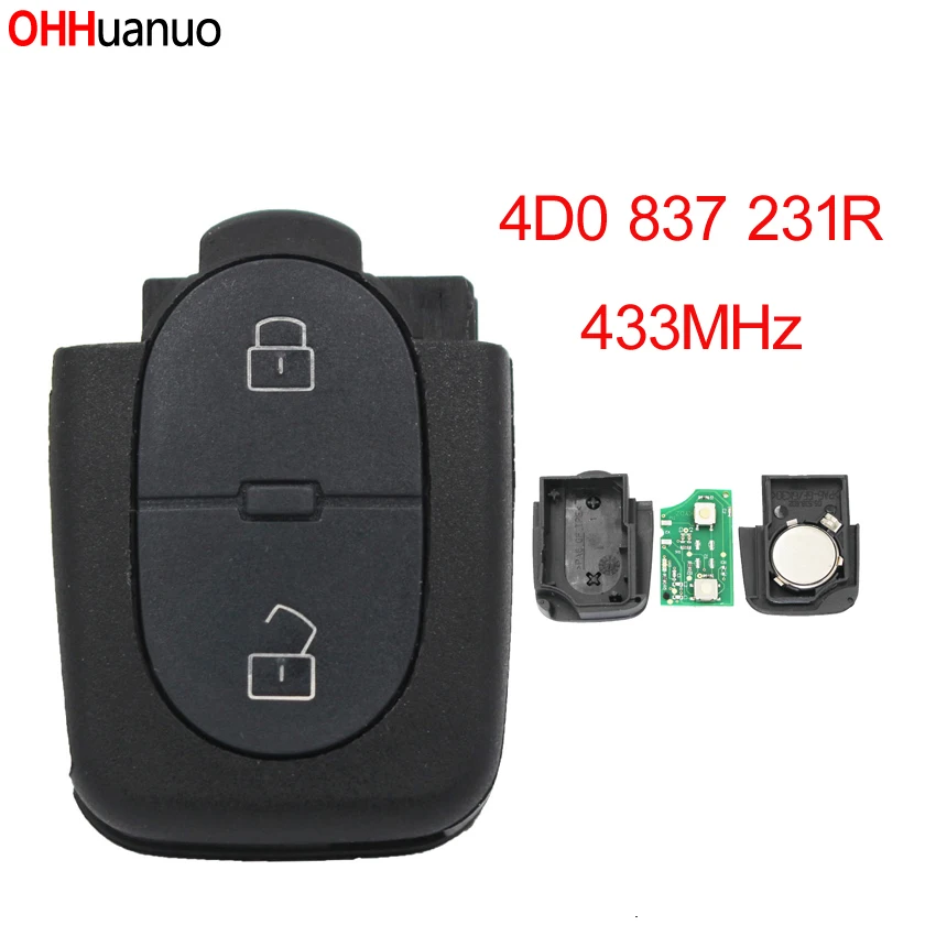 Пульт дистанционного управления с 2 кнопками для автомобильного