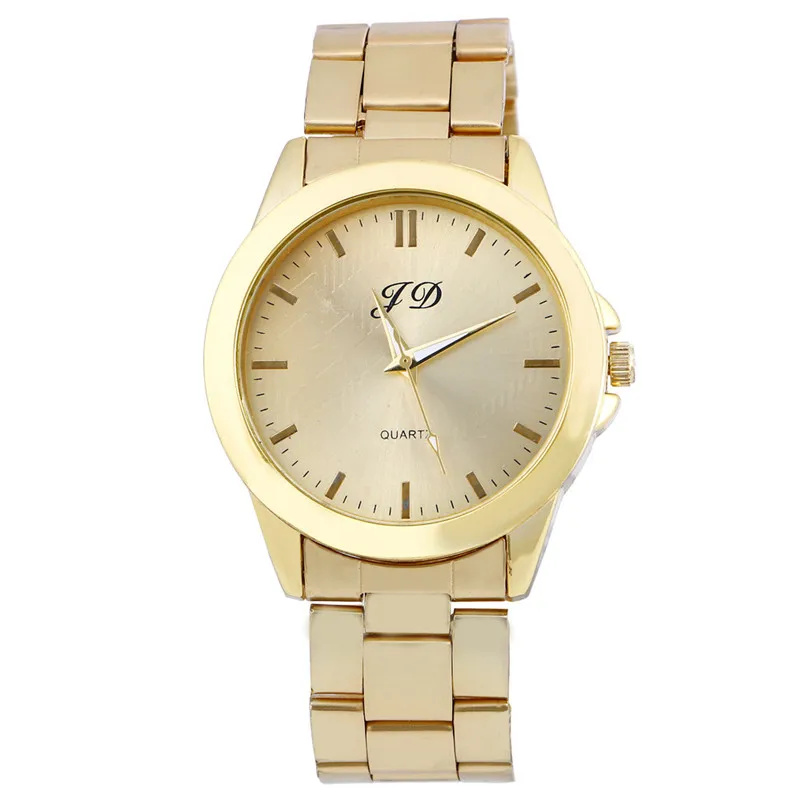 NO.2-A153-2020 Men Watches Luxury Men Gold Classic Analog Quartz Stainless Steel Wrist Watch Watches Relogio Feminino