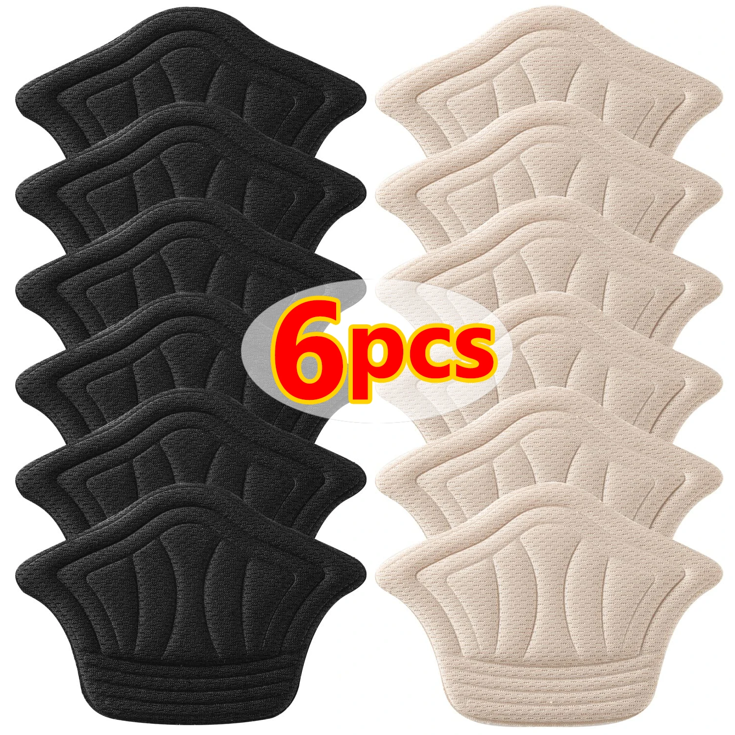 6pcs Insoles Patch Heel Pads For Sport Shoes Adjustable Size Antiwear Feet Pad Cushion Insert Insole Heel Protector Back Sticker