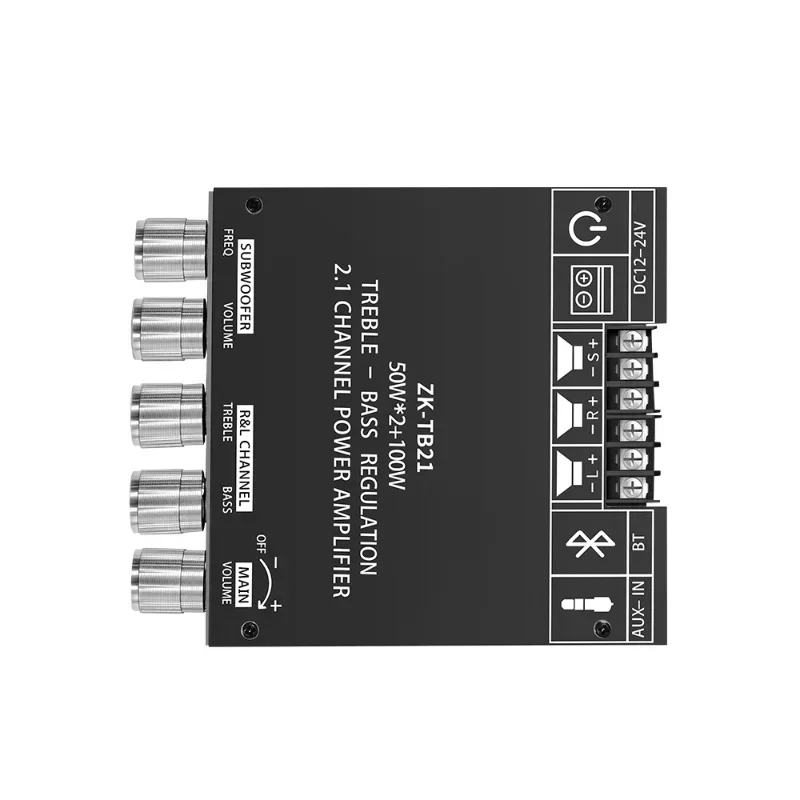 TPA3116D2 Bluetooth 5.0 ZK-TB21 Плата усилителя сабвуфера 50 Вт * 2 + 100 1-канальный силовой аудио